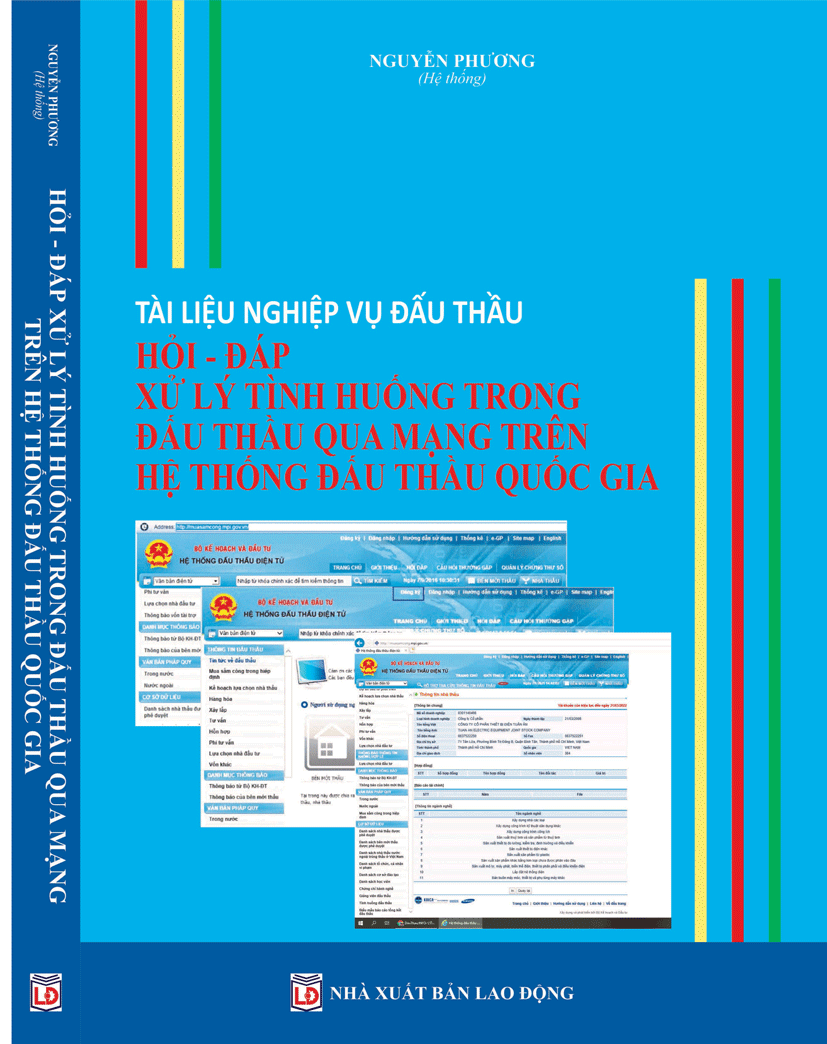 TÀI LIỆU NGHIỆP VỤ ĐẤU THẦU HỎI – ĐÁP XỬ LÝ TÌNH HUỐNG TRONG ĐẤU THẦU QUA MẠNG TRÊN HỆ THỐNG ĐẤU THẦU QUỐC GIA