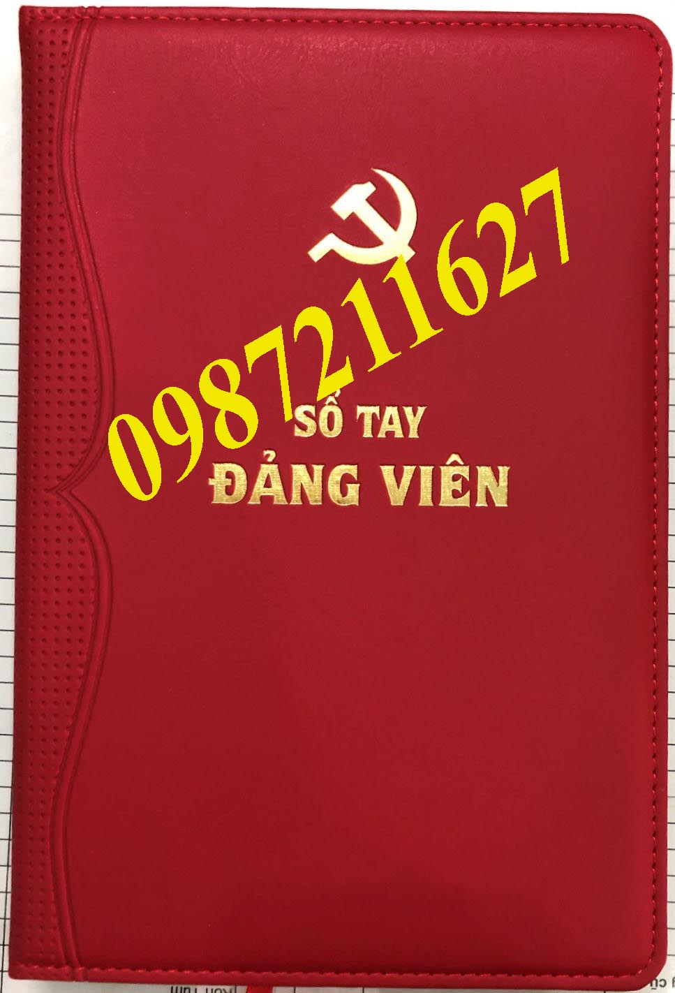 SỔ TAY ĐẢNG VIÊN(Bìa da, chữ ép kim)