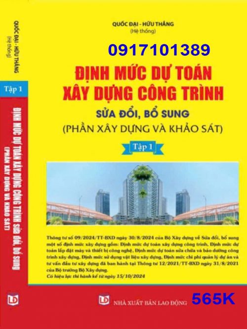 ĐỊNH MỨC DTXD CT TẬP 1 – Sao chép