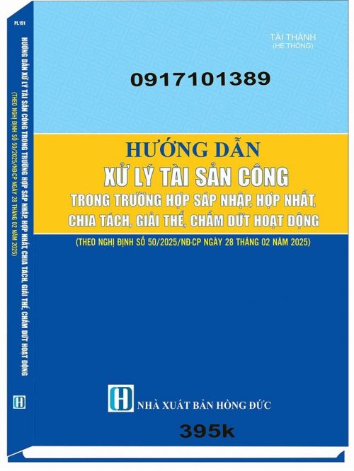 HƯỚNG DẪN XỬ LÝ TÀI SẢN SAU SÁT NHẬP