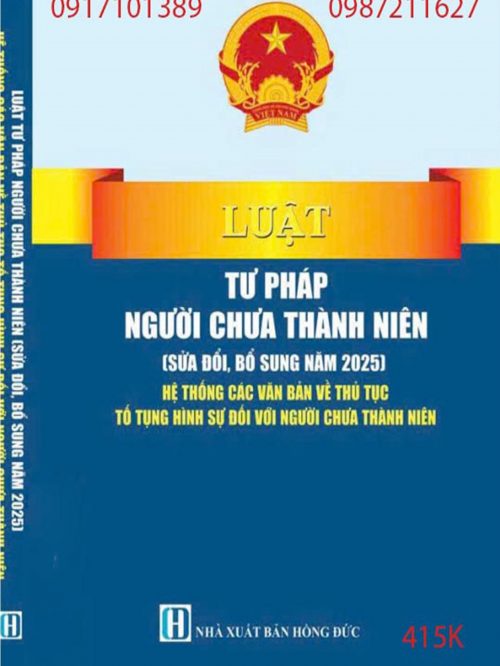 2025 LUẬT TƯ PHÁP NGƯỜI CHƯA THÀNH NIÊN (SỬA ĐỔI, BỔ SUNG NĂM 2025) – Sao chép