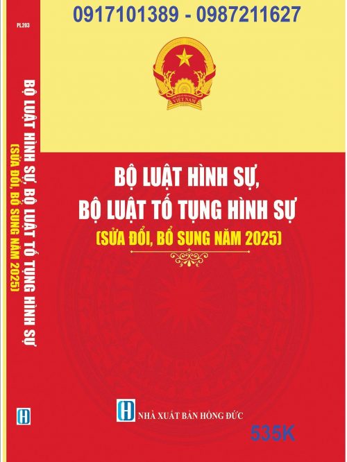 BỘ LUẬT HÌNH SỰ BỘ LUẬT TỐ TỤNG HÌNH SỰ SỬA ĐỔI.