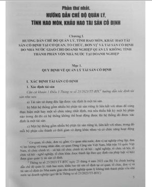 Hướng Dẫn Chế Độ Quản Lý, Tính Hao Mòn, Khấu Hao Tài Sản Cố Định