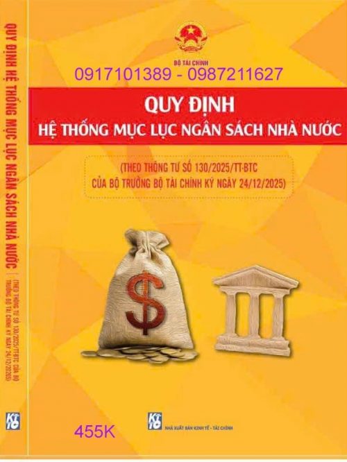 THÔNG TƯ 130-2025,HỆ THỐNG MỤC LỤC NGÂN SÁCH NHÀ NƯỚC