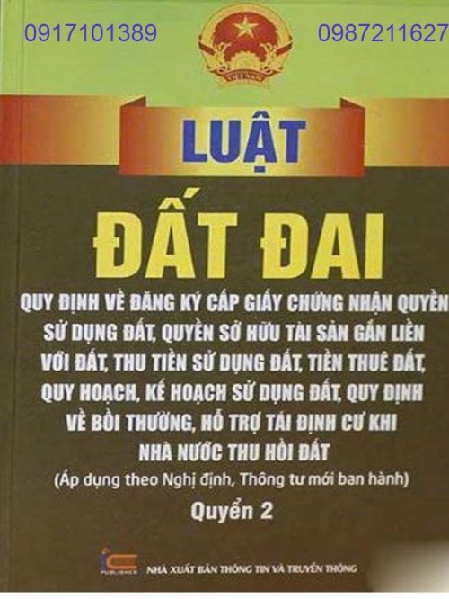Tập 2. LUẬT ĐẤT ĐAI – QUY ĐỊNH VỀ ĐĂNG KÝ CẤP GIẤY CHỨNG NHẬN QUYỀN SỬ DỤNG ĐẤT